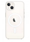 Mey İthalat®   iPhone 15 Plus Kılıf Magneticsafe Şeffaf Silikon - Şeffaf