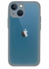 Mey İthalat®  iPhone 15 Plus Kılıf Montreal Silikon Kapak - Gri