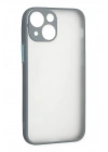 Mey İthalat®  iPhone 15 Plus Kılıf Montreal Silikon Kapak - Gri