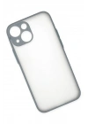 Mey İthalat®  iPhone 15 Plus Kılıf Montreal Silikon Kapak - Gri