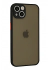 Mey İthalat®  iPhone 15 Plus Kılıf Montreal Silikon Kapak - Siyah