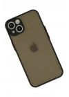 Mey İthalat®  iPhone 15 Plus Kılıf Montreal Silikon Kapak - Siyah