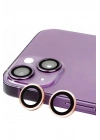 Mey İthalat®  iPhone 15 Plus Raze Metal Kamera Lens - Pembe