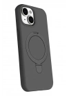 Mey İthalat®   iPhone 15 Plus Regal Magsafe Standlı Kapak - Titan Gri