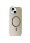 Mey İthalat®  iPhone 15 Plus Tuna PC Slim Magsafe Kapak - Titan Gri