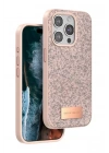 Mey İthalat®   iPhone 15 Pro Bright Simli Kapak - Pembe