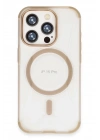 Mey İthalat®  iPhone 15 Pro Hilton Magsafe Kapak - Gold