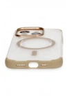 Mey İthalat®  iPhone 15 Pro Hilton Magsafe Kapak - Gold