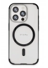 Mey İthalat®  iPhone 15 Pro Hilton Magsafe Kapak - Siyah