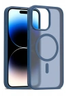 Mey İthalat®  iPhone 15 Pro Jota Magsafe Kapak - Lacivert