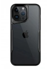 Mey İthalat®  iPhone 15 Pro Kılıf Boyi Silikon Kapak - Siyah