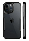 Mey İthalat®  iPhone 15 Pro Kılıf Boyi Silikon Kapak - Siyah