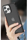 Mey İthalat®  iPhone 15 Pro Kılıf Elegant Kapak - Açık Mavi