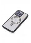 Mey İthalat®  iPhone 15 Pro Kılıf Joke Simli Magneticsafe Kılıf - Siyah