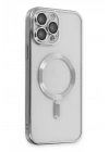Mey İthalat®  iPhone 15 Pro Kılıf Kross Magneticsafe Kapak - Gümüş