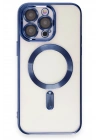Mey İthalat®  iPhone 15 Pro Kılıf Kross Magneticsafe Kapak - Lacivert