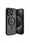 Mey İthalat®  iPhone 15 Pro Kılıf Kross Magneticsafe Kapak - Siyah
