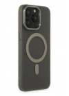 Mey İthalat®  iPhone 15 Pro Kılıf Lodos Magneticsafe Mat Kapak - Titan Gri