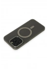 Mey İthalat®  iPhone 15 Pro Kılıf Lodos Magneticsafe Mat Kapak - Titan Gri