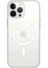 Mey İthalat®   iPhone 15 Pro Kılıf Magneticsafe Şeffaf Silikon - Şeffaf