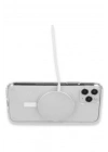 Mey İthalat®   iPhone 15 Pro Kılıf Magneticsafe Şeffaf Silikon - Şeffaf