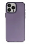 Mey İthalat®  iPhone 15 Pro Kılıf Modos Metal Kapak - Derin Mor