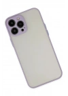Mey İthalat®  iPhone 15 Pro Kılıf Montreal Silikon Kapak - Mor