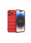 Mey İthalat®  iPhone 15 Pro Kılıf Optimum Silikon - Kırmızı