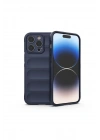 Mey İthalat®  iPhone 15 Pro Kılıf Optimum Silikon - Lacivert
