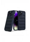 Mey İthalat®  iPhone 15 Pro Kılıf Optimum Silikon - Lacivert