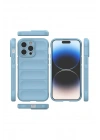 Mey İthalat®  iPhone 15 Pro Kılıf Optimum Silikon - Sky Blue