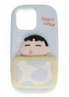 Mey İthalat®  iPhone 15 Pro Kılıf Poky Karakter Silikon Kapak - Desen 3