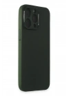 Mey İthalat®  iPhone 15 Pro Kılıf Puma Silikon - Yeşil