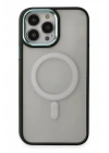 Mey İthalat®  iPhone 15 Pro Kılıf Room Magneticsafe Silikon - Köknar Yeşili