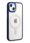 Mey İthalat®  iPhone 15 Pro Kılıf Room Magneticsafe Silikon - Lacivert