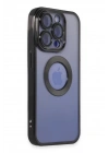 Mey İthalat®  iPhone 15 Pro Kılıf Slot Silikon - Siyah