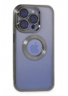 Mey İthalat®  iPhone 15 Pro Kılıf Slot Silikon - Titan Gri