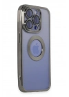 Mey İthalat®  iPhone 15 Pro Kılıf Slot Silikon - Titan Gri
