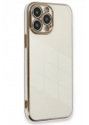 Mey İthalat®  iPhone 15 Pro Kılıf Volet Silikon - Beyaz