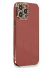 Mey İthalat®  iPhone 15 Pro Kılıf Volet Silikon - Kırmızı