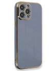 Mey İthalat®  iPhone 15 Pro Kılıf Volet Silikon - Mavi