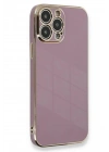 Mey İthalat®  iPhone 15 Pro Kılıf Volet Silikon - Mor