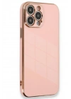 Mey İthalat®  iPhone 15 Pro Kılıf Volet Silikon - Pembe