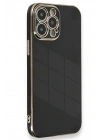 Mey İthalat®  iPhone 15 Pro Kılıf Volet Silikon - Siyah