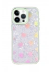 Mey İthalat®   iPhone 15 Pro Lumi Desenli Kapak - Yeşil