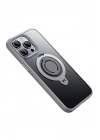 Mey İthalat®  iPhone 15 Pro Max Avatar 360 Dönen Magsafe Kapak - Titan Gri