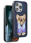 Mey İthalat®  iPhone 15 Pro Max Cute Desenli Kapak - Lacivert