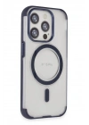Mey İthalat®  iPhone 15 Pro Max Hilton Magsafe Kapak - Lacivert