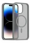 Mey İthalat®  iPhone 15 Pro Max Jota Magsafe Kapak - Titan Gri