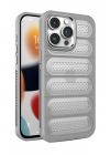 Mey İthalat®  iPhone 15 Pro Max Kılıf Airmax Silikon Kapak - Titan Gri